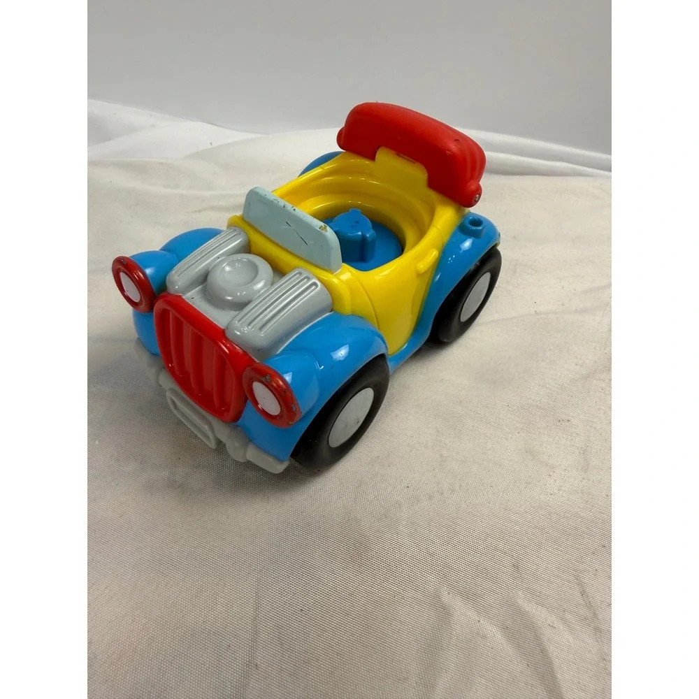 Fisher-Price Little People Disney Donald Duck Blue Yellow Red Car Vehicle